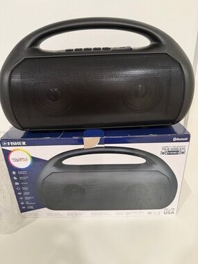 Portable Bluetooth Speaker in Black with Handle